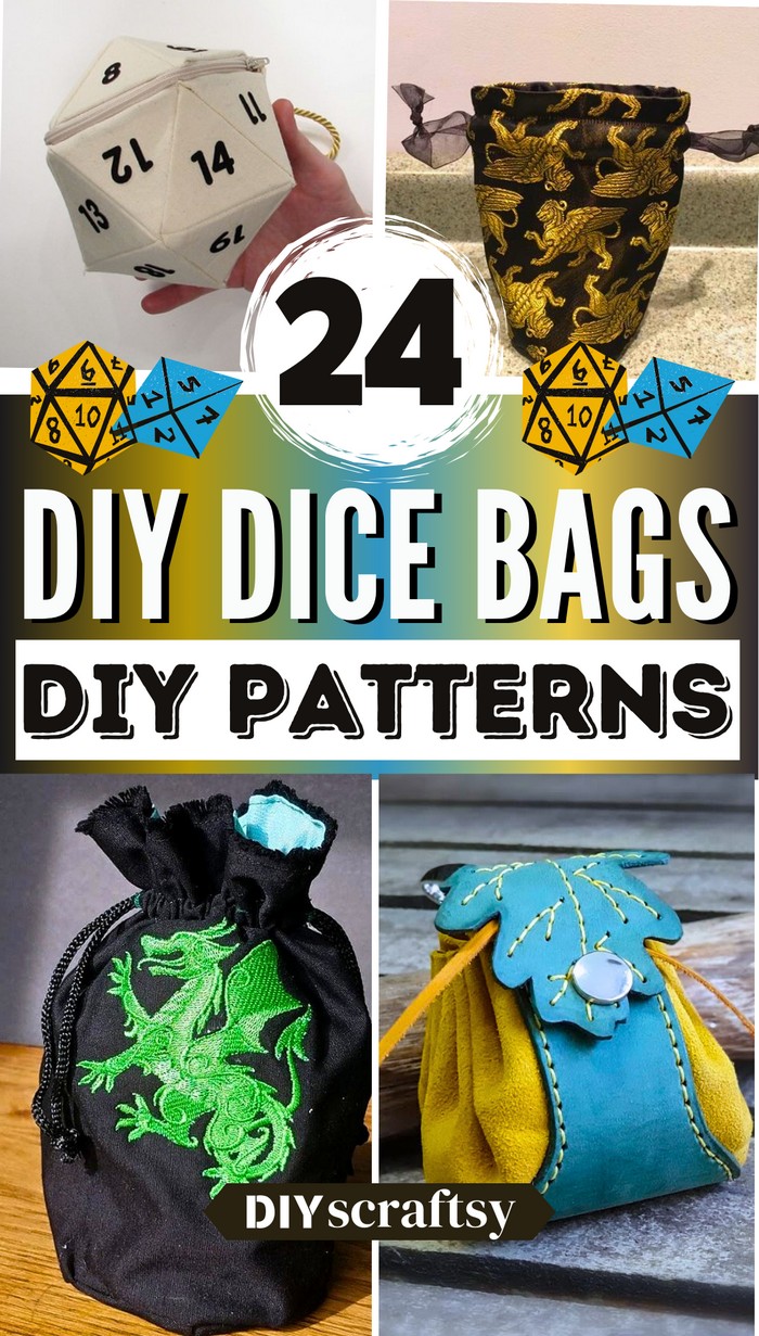 24 DIY Dice Bag Projects - How To Make A Dice Bag