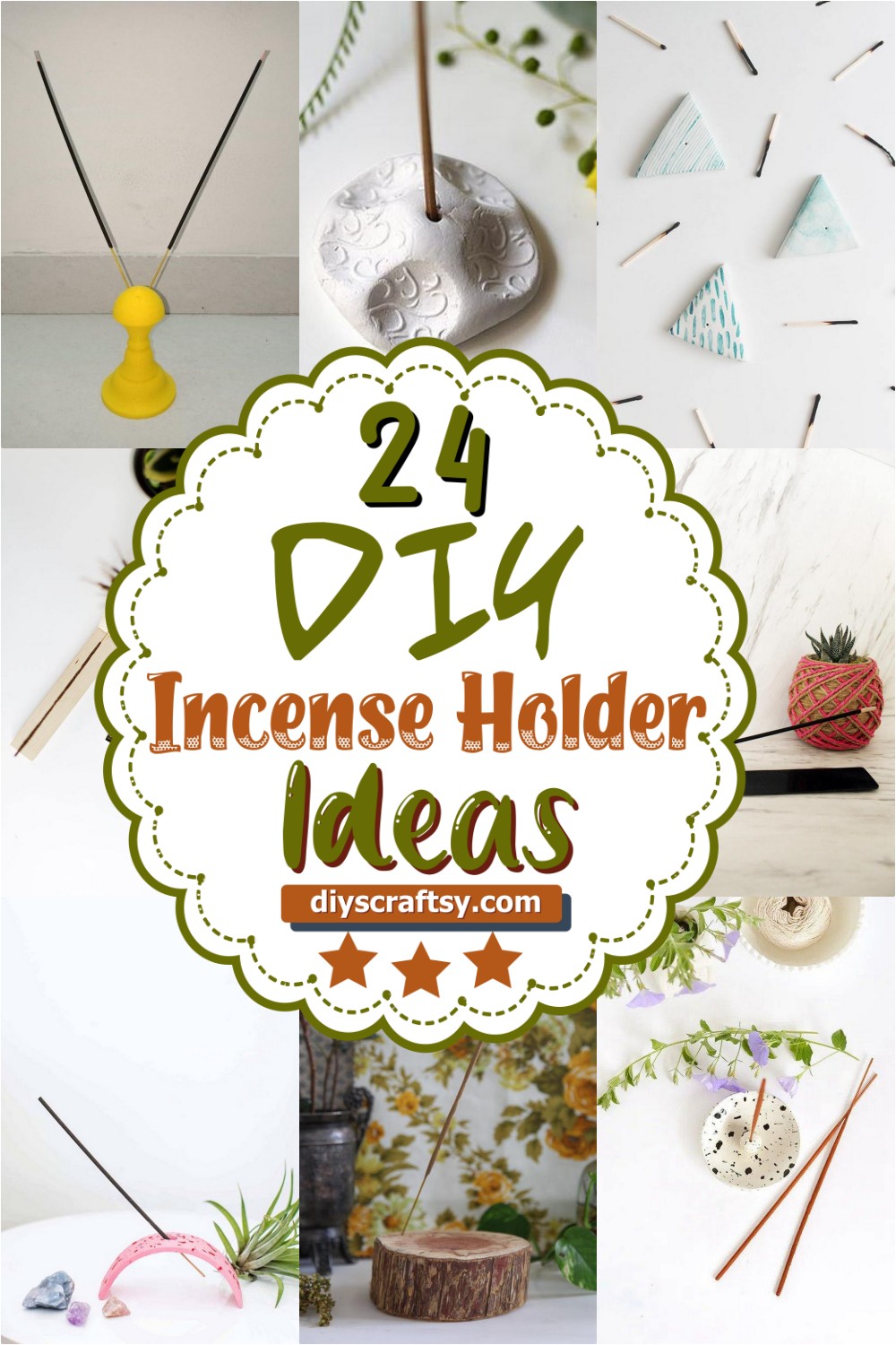 24 DIY Incense Holder Ideas - DIYsCraftsy