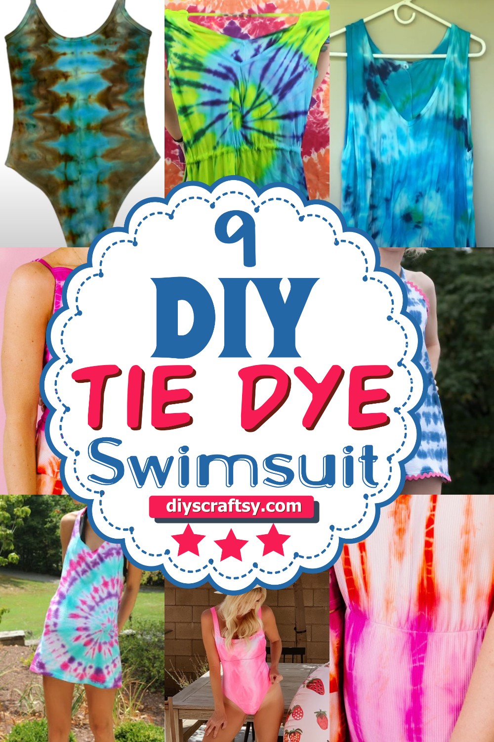 9 DIY Tie Dye Swimsuit