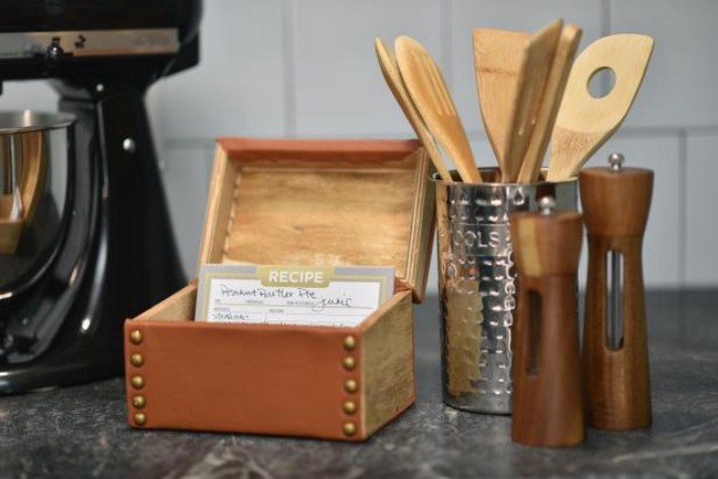 Craft a Luxe Leather Recipe Box