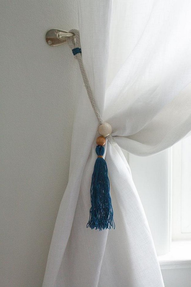 24 DIY Curtain Tie Back Projects DIYsCraftsy