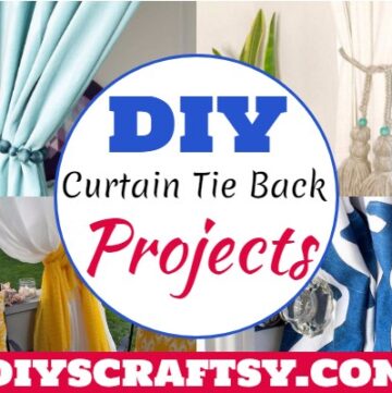 DIY Curtain Tie Back Projects 1
