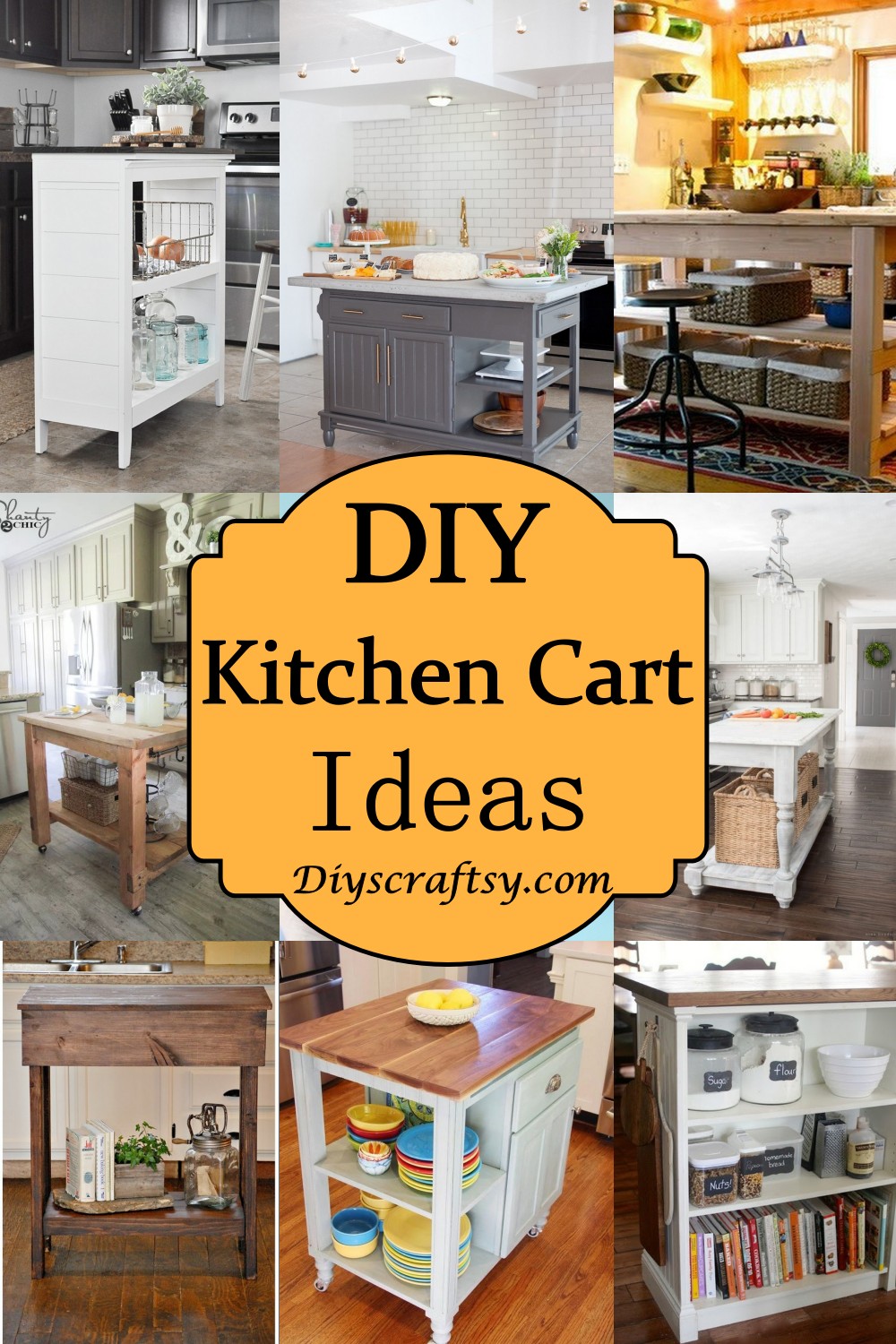 25 DIY Kitchen Cart Ideas That Can Transform Your Home DIYsCraftsy