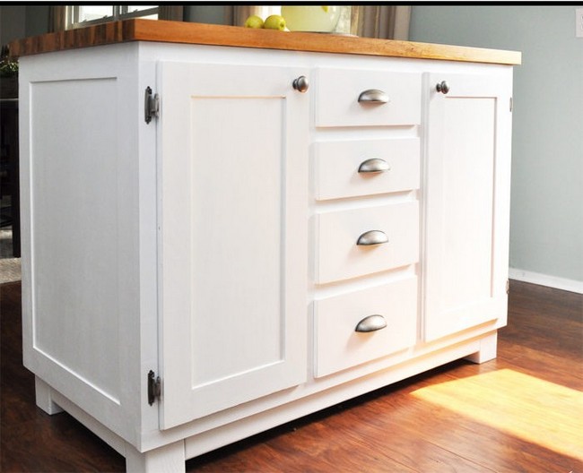 DIY Kitchen Island With Lots Of Compartments