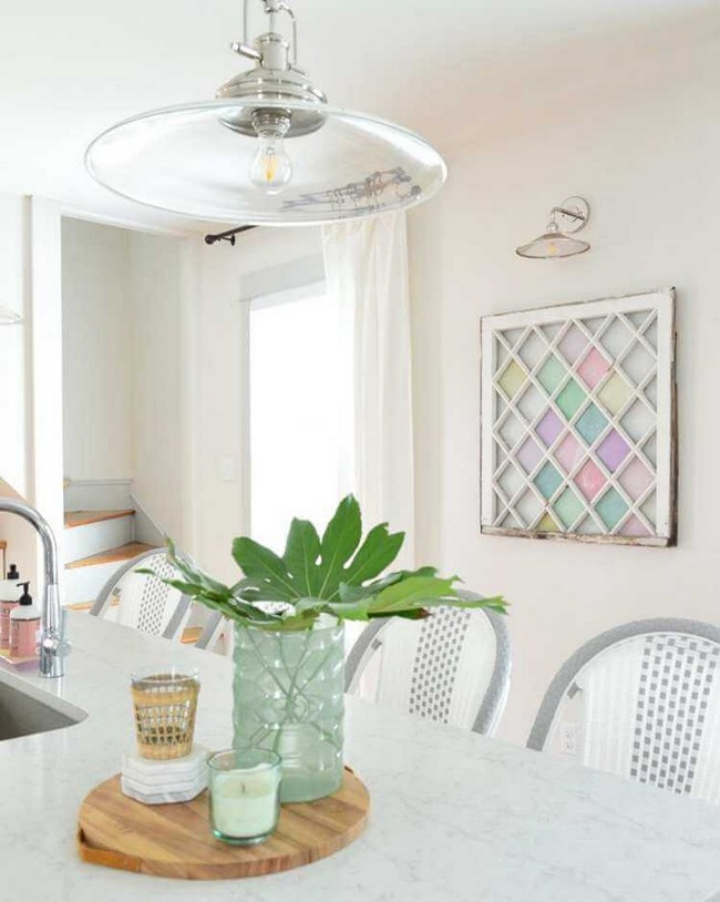 DIY Stained Glass Window That Hangs On The Wall