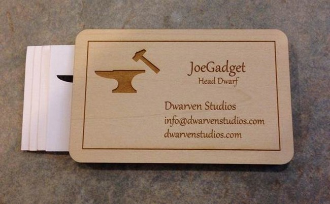 DIY Wooden Business Card Holder