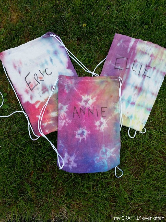 Easy Tie Dye Backpacks For Kids
