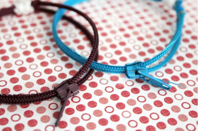 Easy to Make Zipper Bracelets