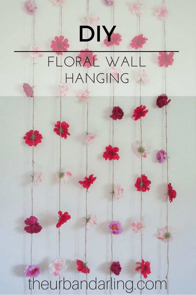 Hanging Flower Wall