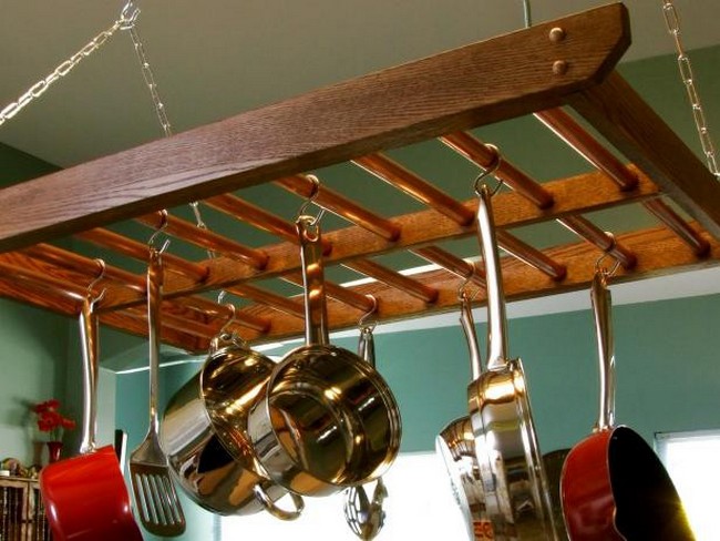 Hanging Pot Rack DIY