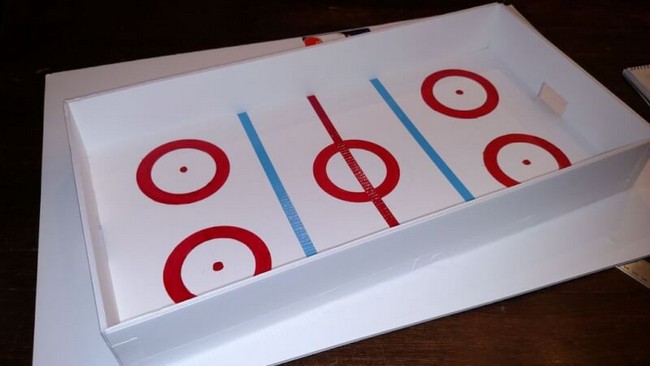 Hockey Rink Table Top DIY