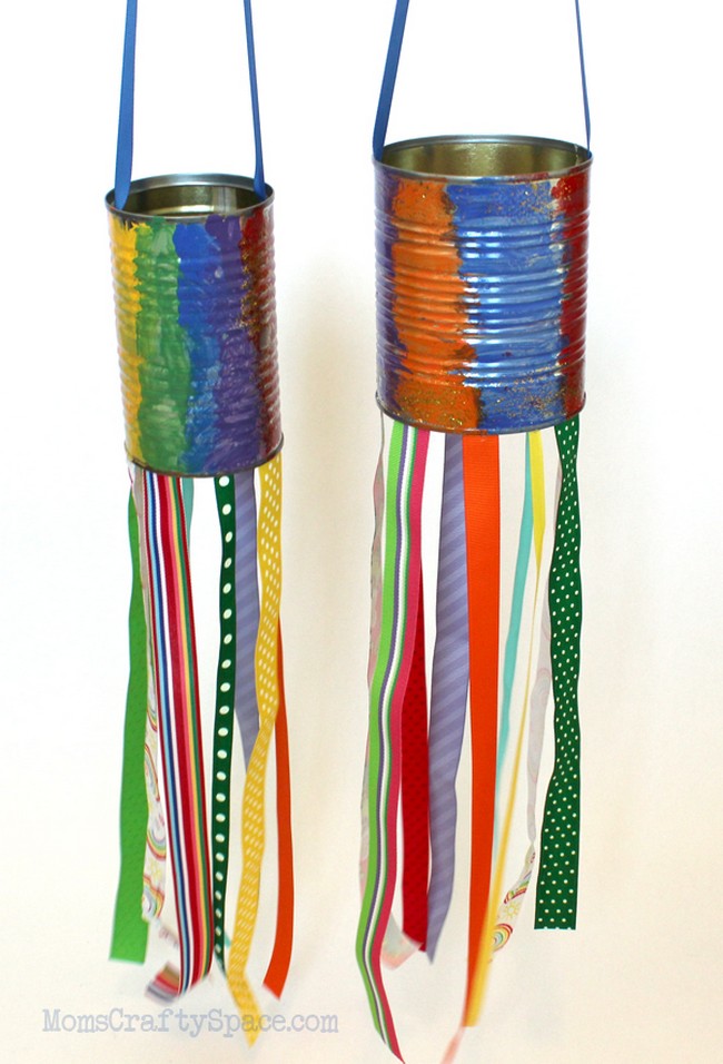Recycled Tin Can Windsocks