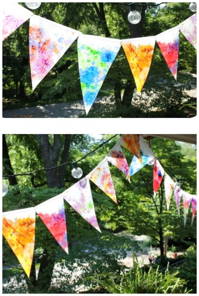 Stained Glass Pennant Bunting
