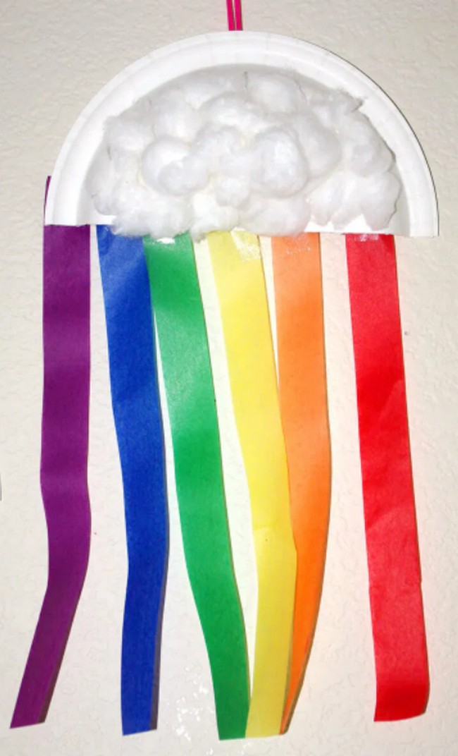 Tissue Paper Streamer Rainbows