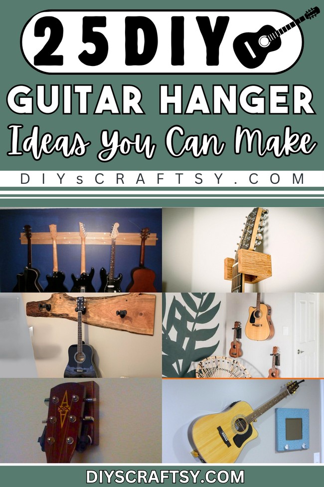 diy guitar hanger ideas