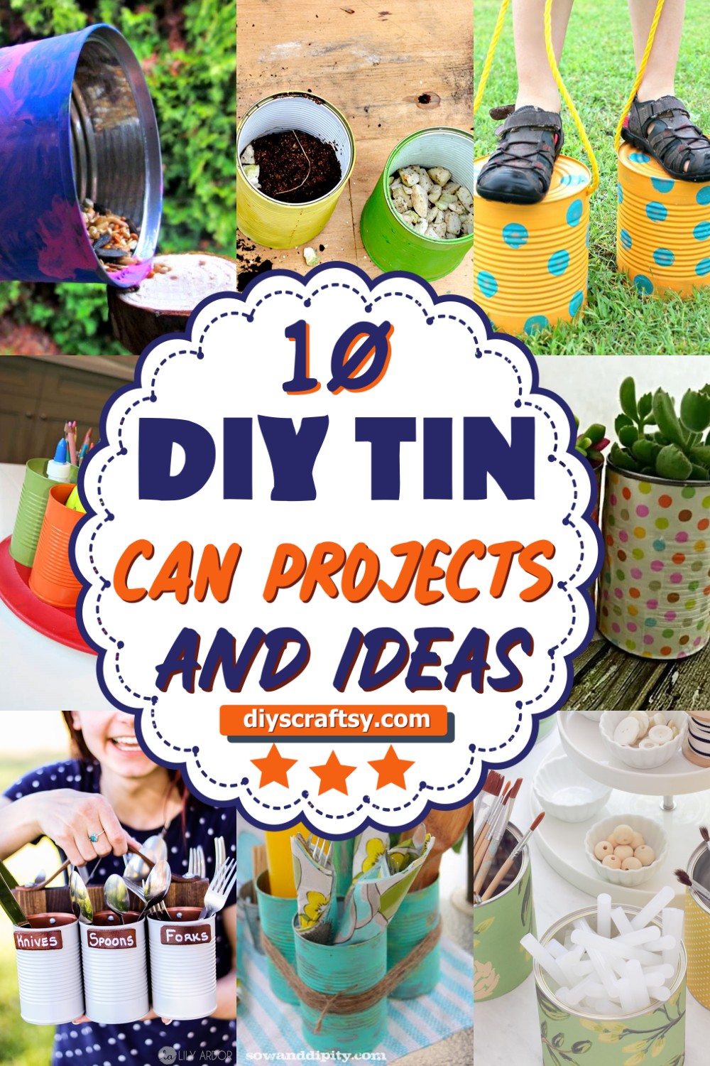 10 DIY Tin Can Projects And Ideas