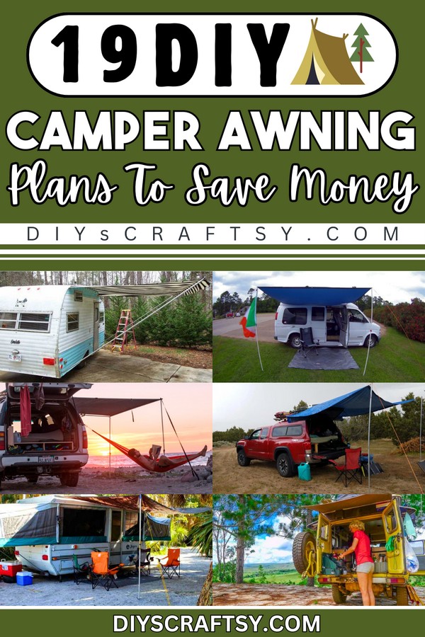 19 DIY Camper Awning Plans To Save Money