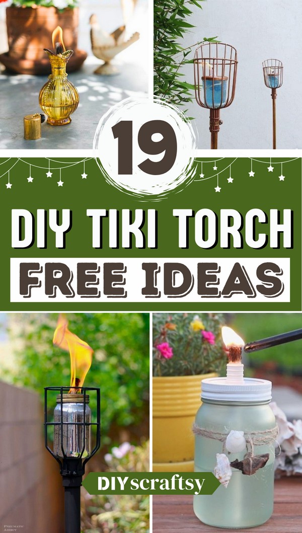19 DIY Tiki Torch Ideas For Party Events
