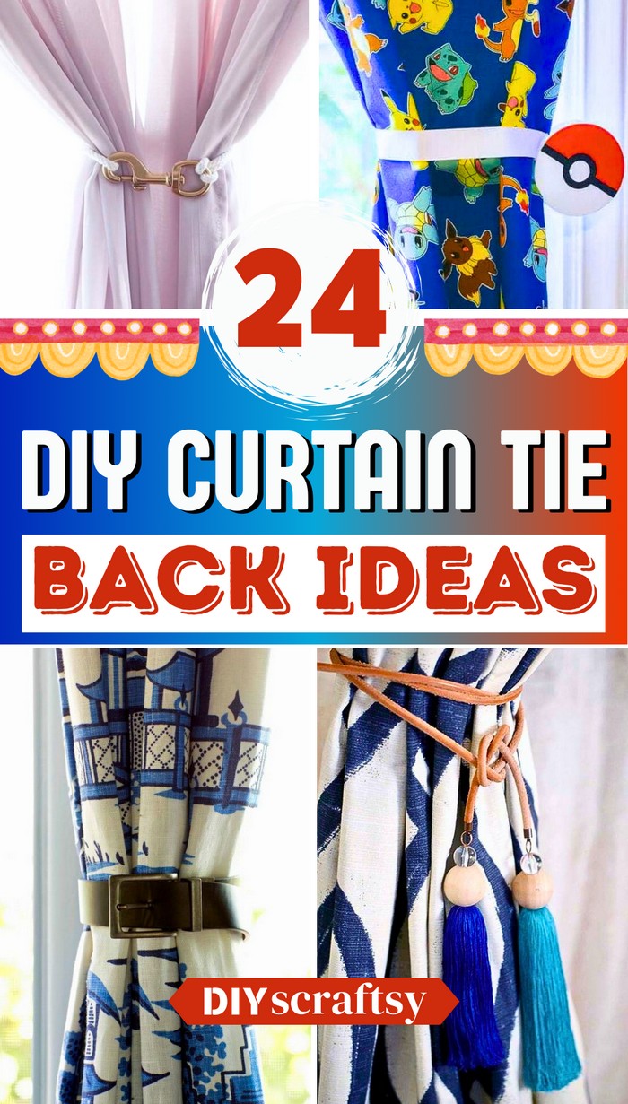 24 DIY Curtain Tie Back Projects