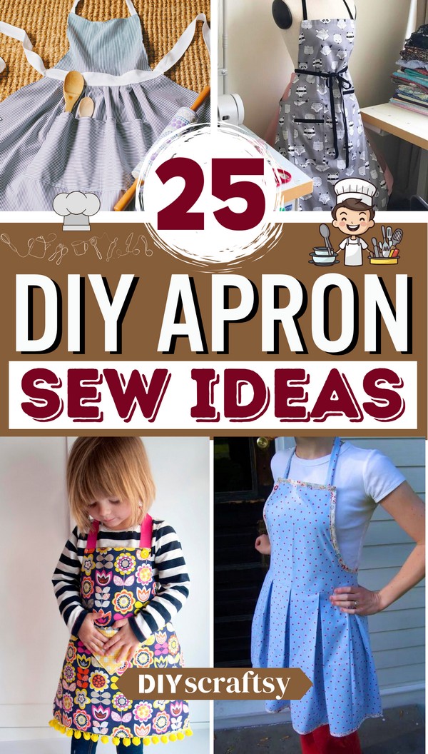 25 DIY Apron Ideas That Will Keep You Fashionable