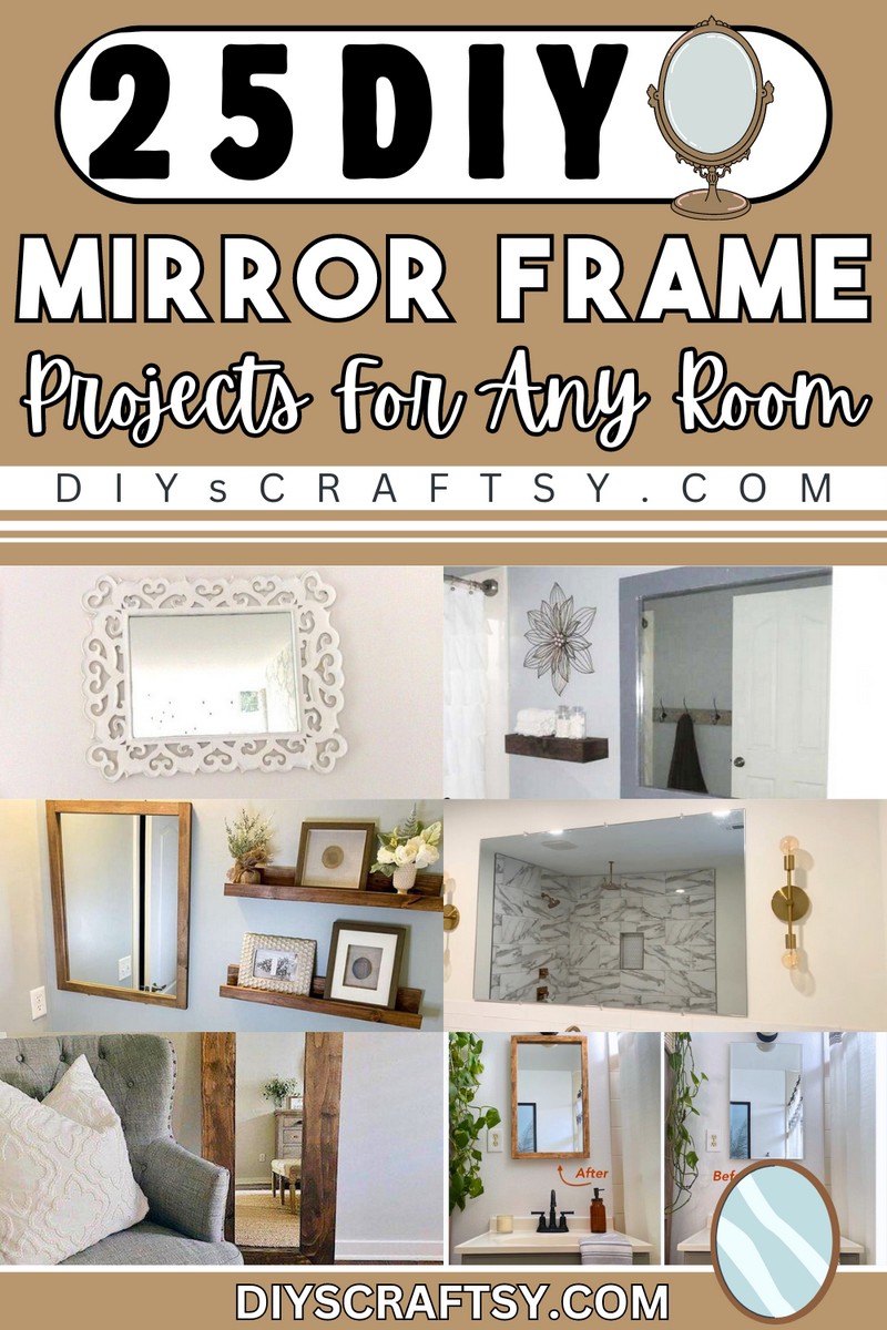 25 DIY Mirror Frame Ideas