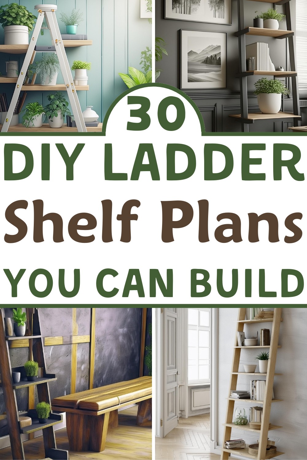 DIY Ladder Shelf Plans