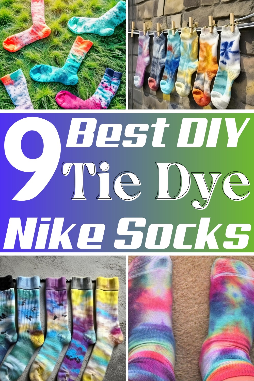 9 DIY Tie Dye Nike Socks