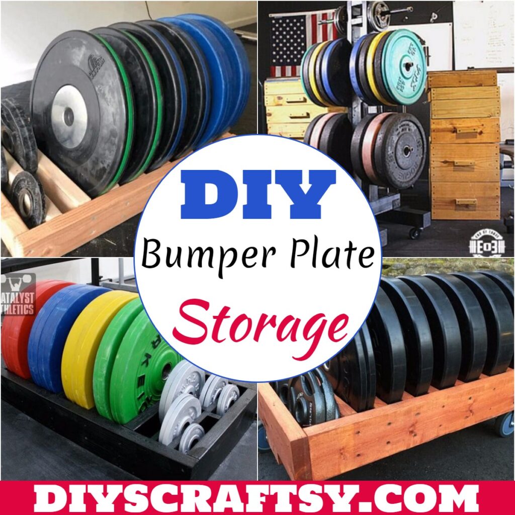 25 DIY Bumper Plate Storage DIYsCraftsy