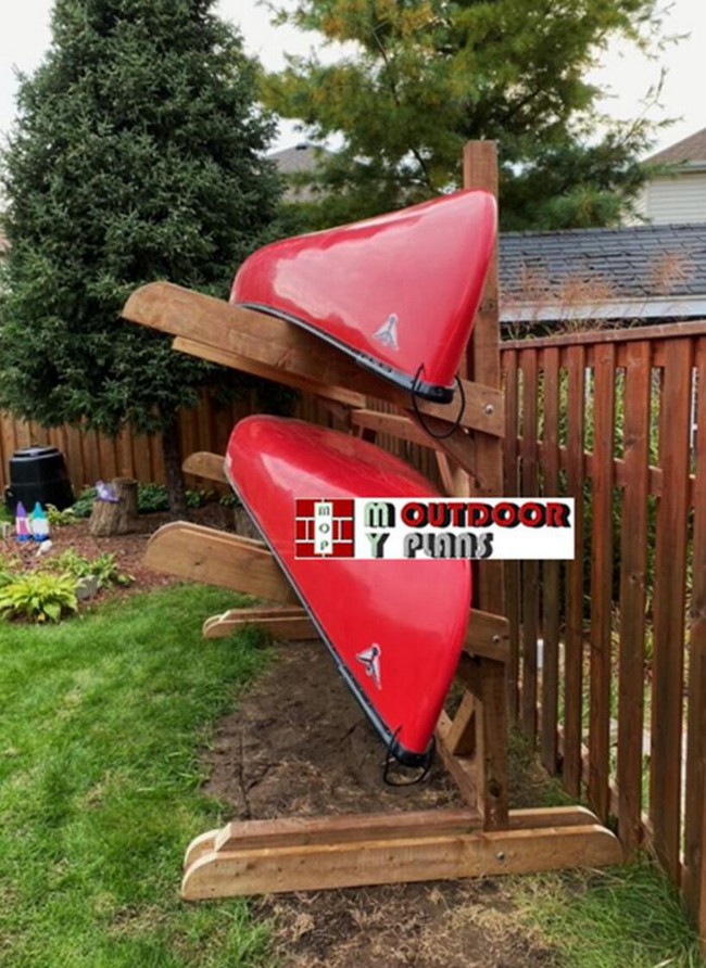 20 DIY Canoe Rack Projects - DIYsCraftsy