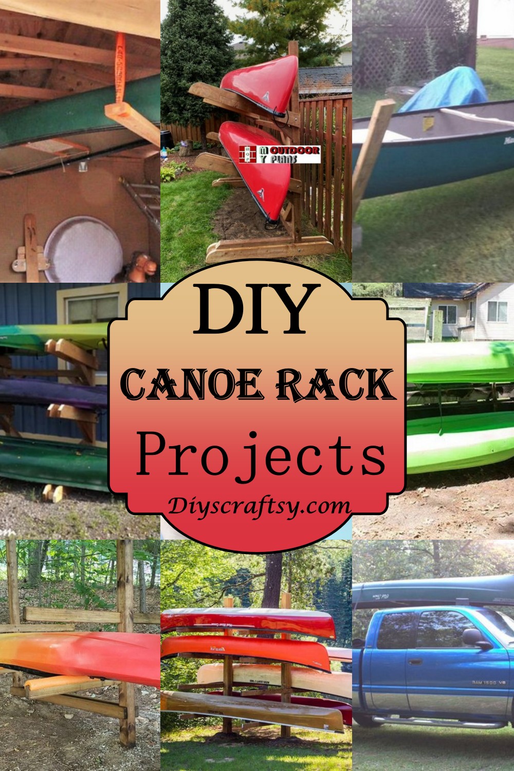 20 DIY Canoe Rack Projects DIYsCraftsy