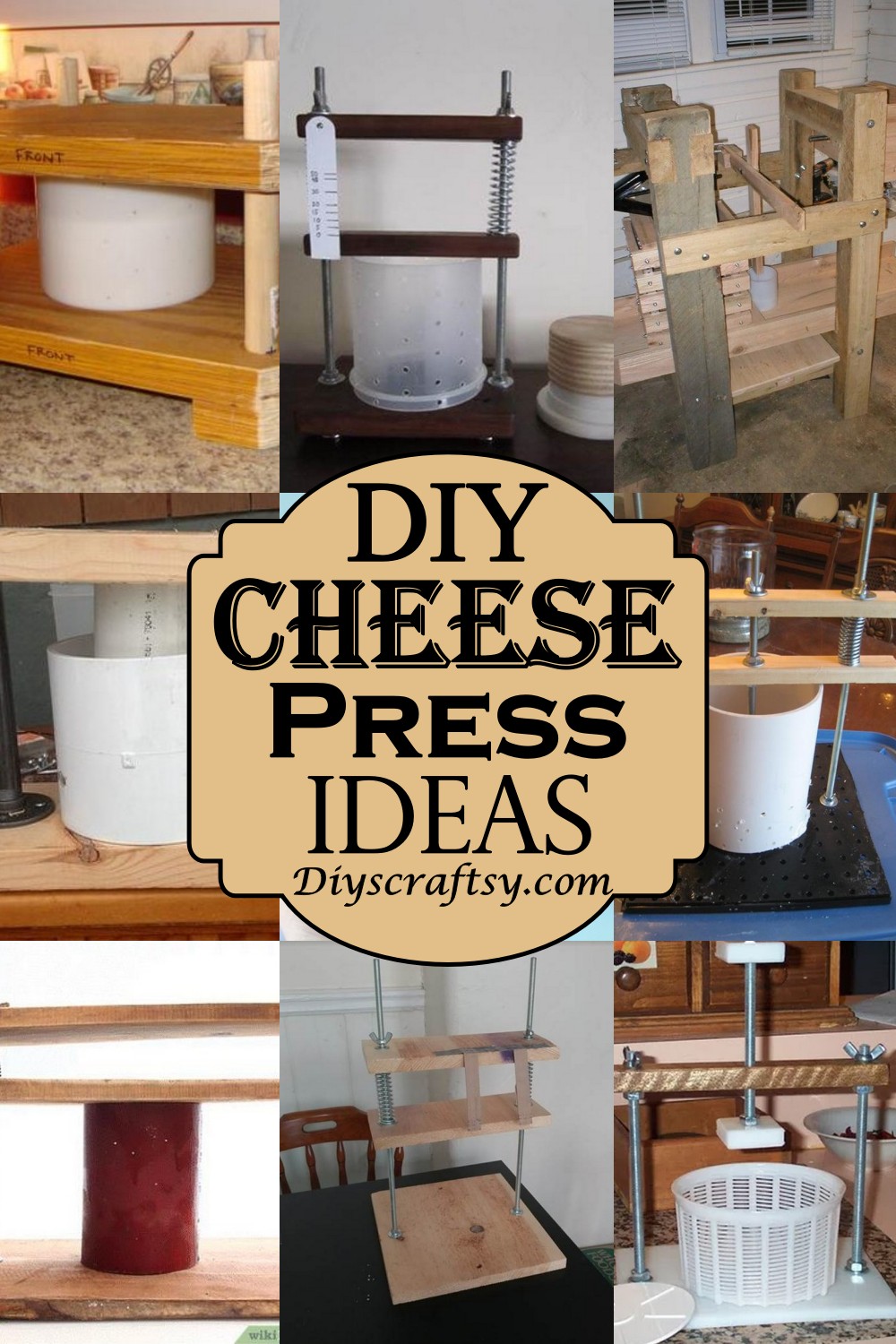 17 DIY Cheese Press Ideas DIYsCraftsy