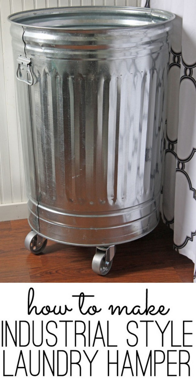 DIY Industrial-Style Laundry Hamper
