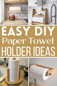 10 DIY Paper Towel Holder Ideas And Projects - DIYsCraftsy