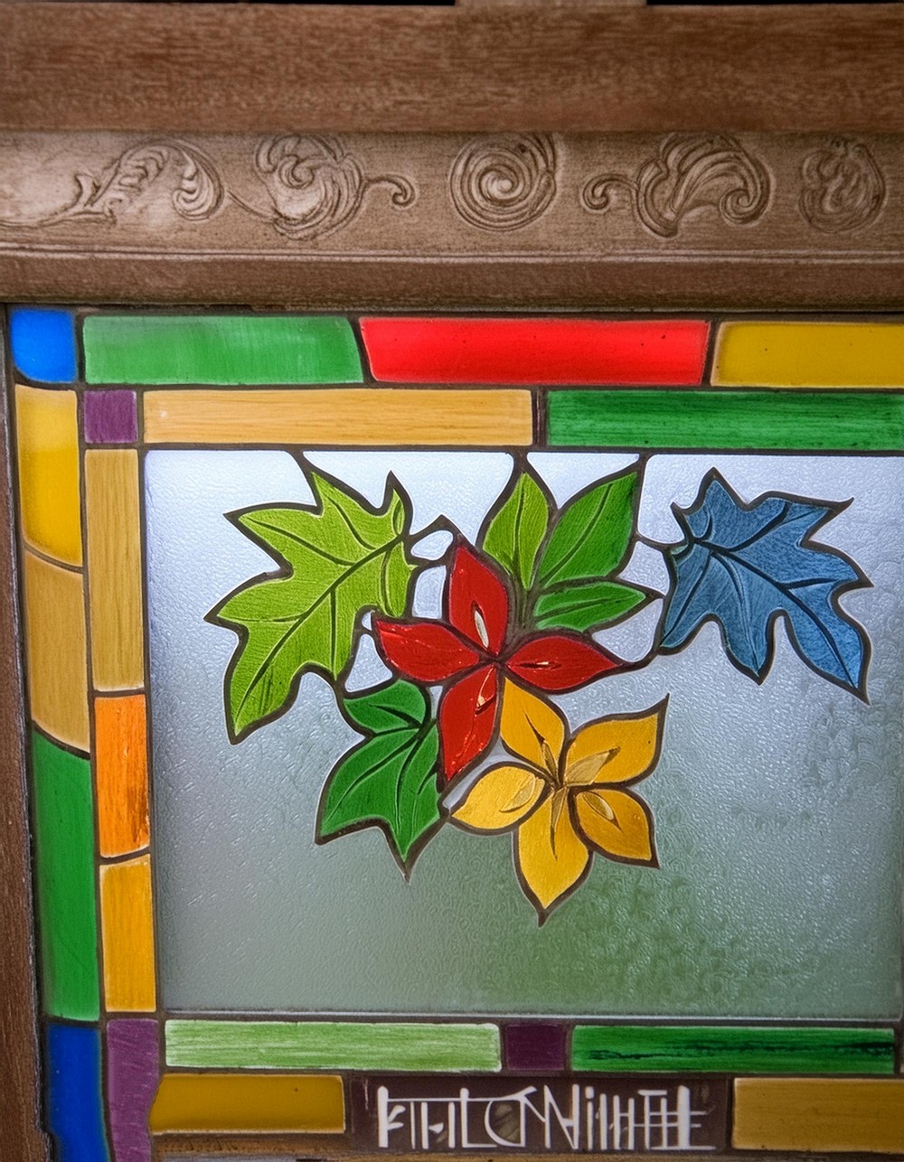 Faux Stained Glass Window
