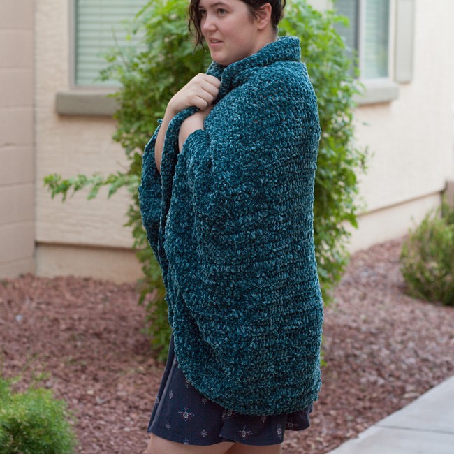 Velvet Cocoon Cardigan