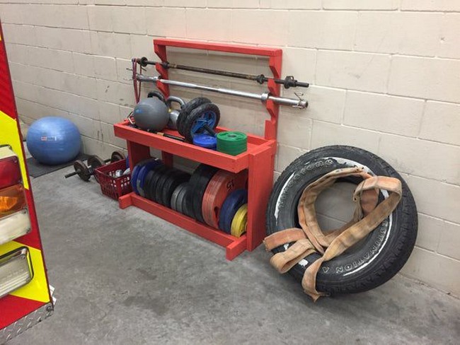 Weight And Barbell Storage Rack