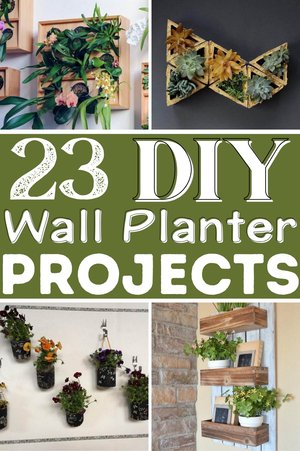 23 DIY Wall Planter Projects