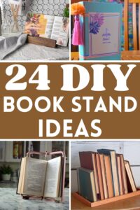 24 DIY Book Stand Ideas You can Make Easily - DIYsCraftsy
