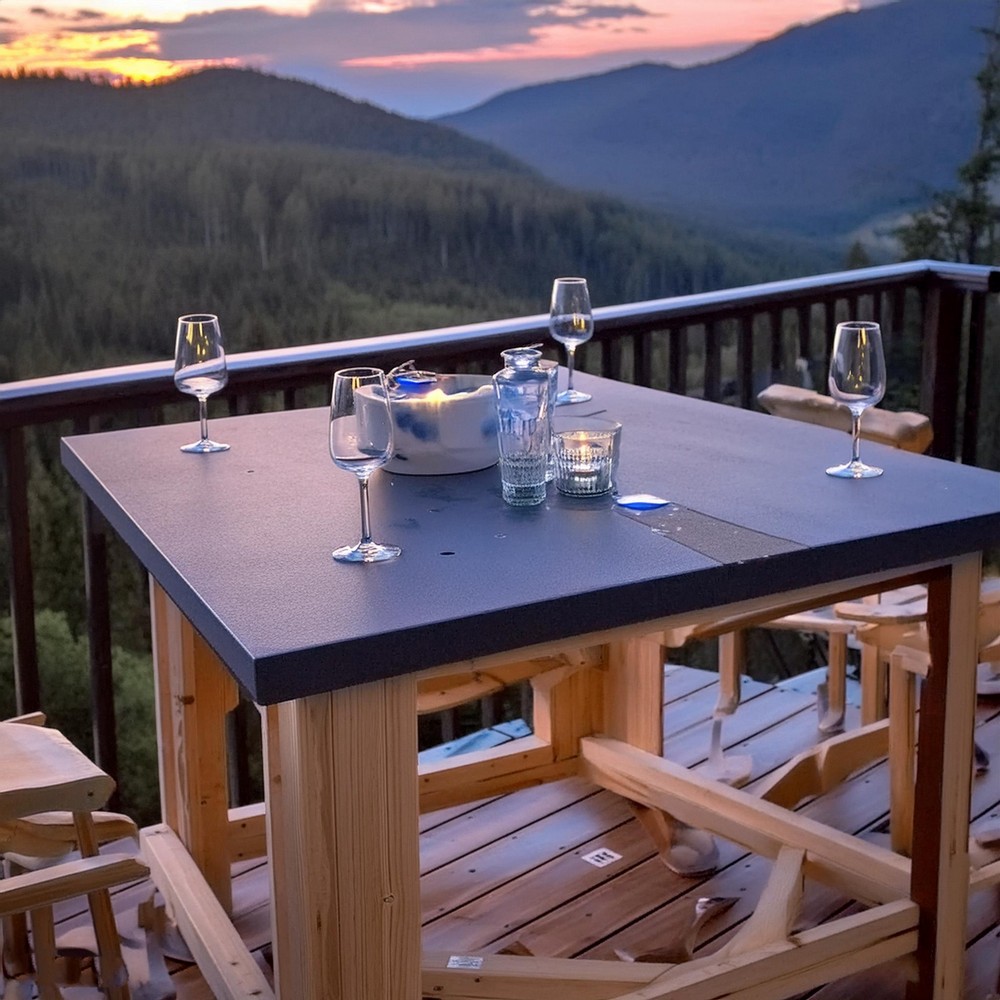 DIY Concrete Pub Table