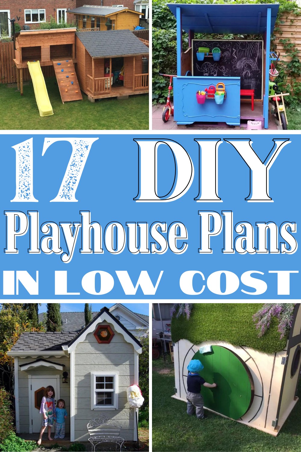 30 Free DIY Playhouse Plans in Low Cost