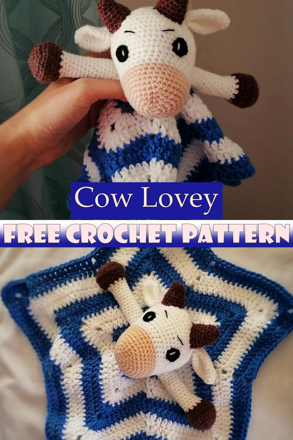 Crochet Cow Lovey