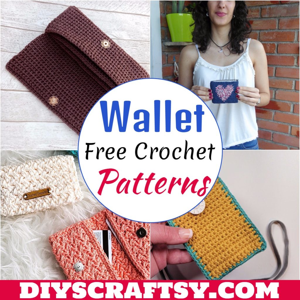 15 Free Crochet Wallet Patterns DIYsCraftsy