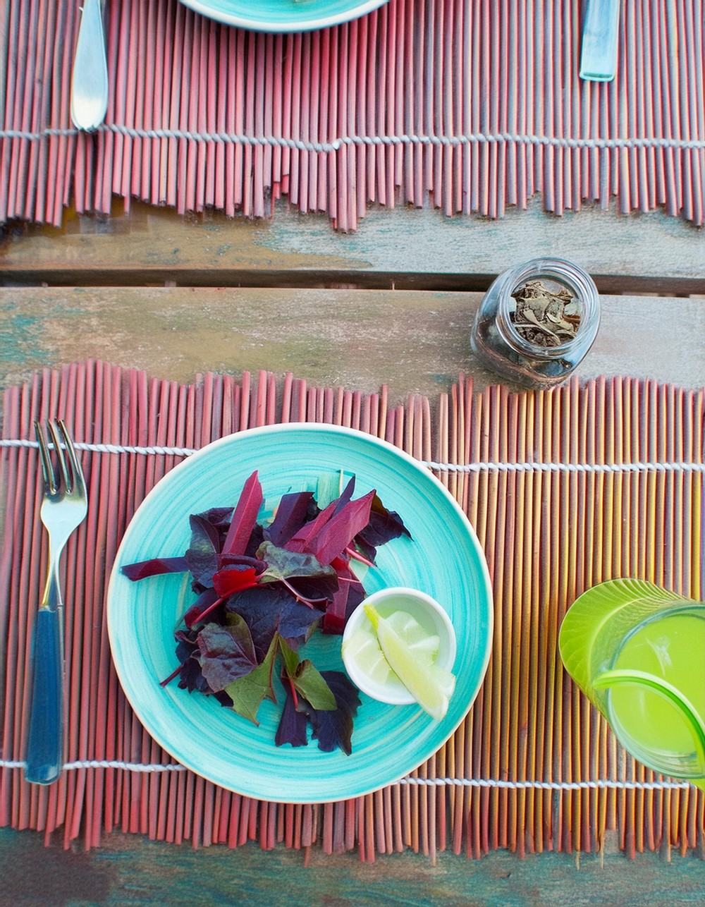 DIY Dyed Wood Placemats