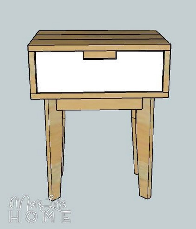 DIY Nightstand With Drawers