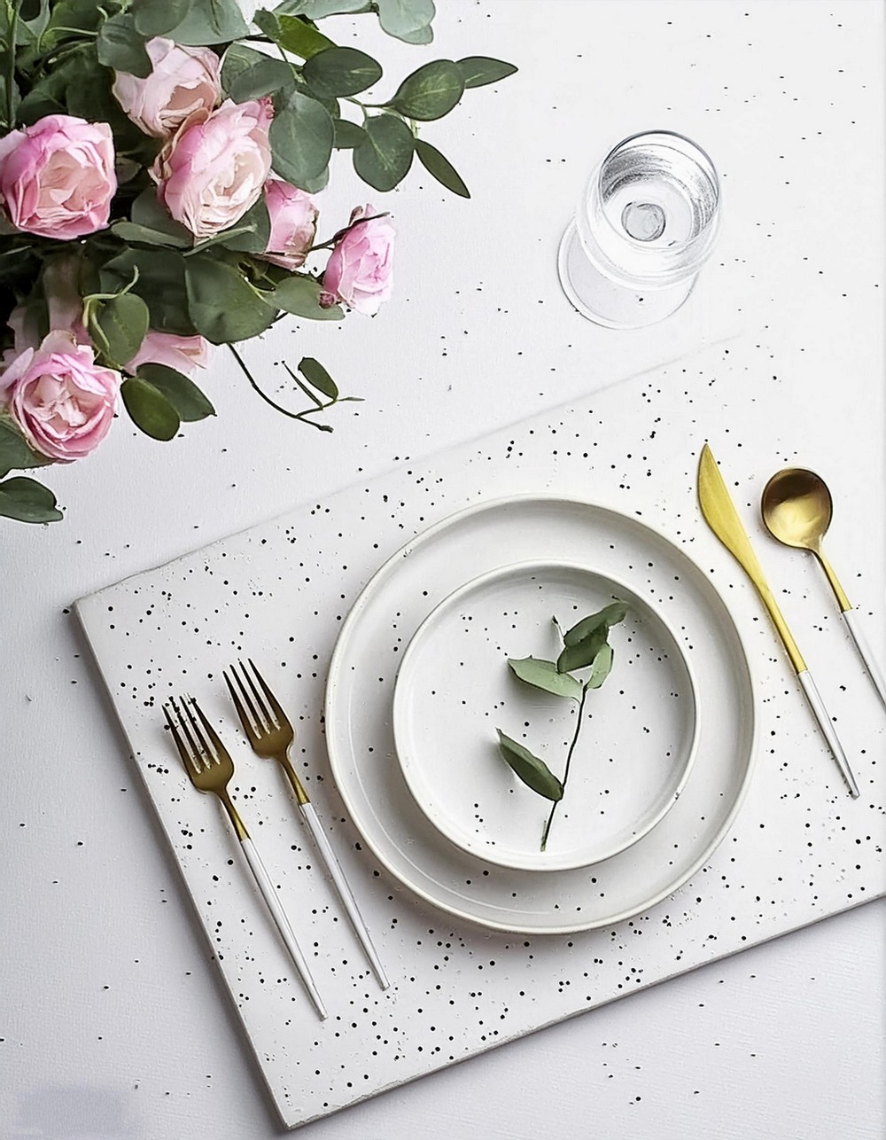 DIY Speckled Placemats