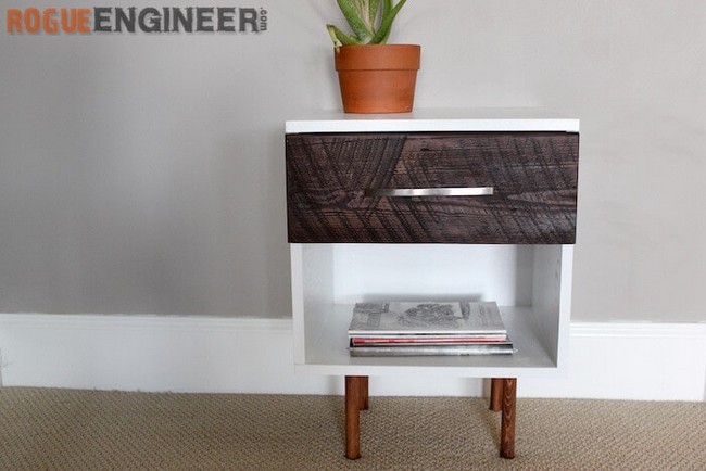 Mid Century Nightstand Table