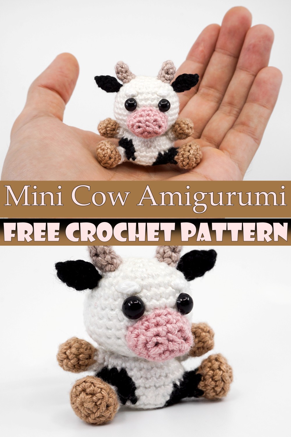 Mini Cow Amigurumi