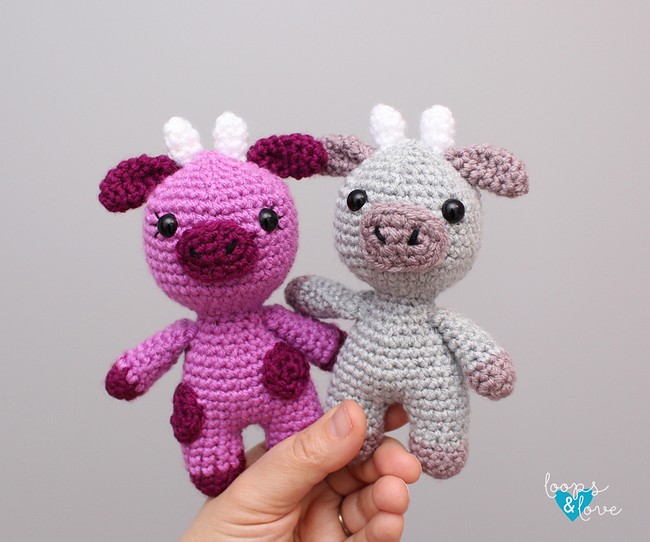 Mini Cow And Ox Amigurumi