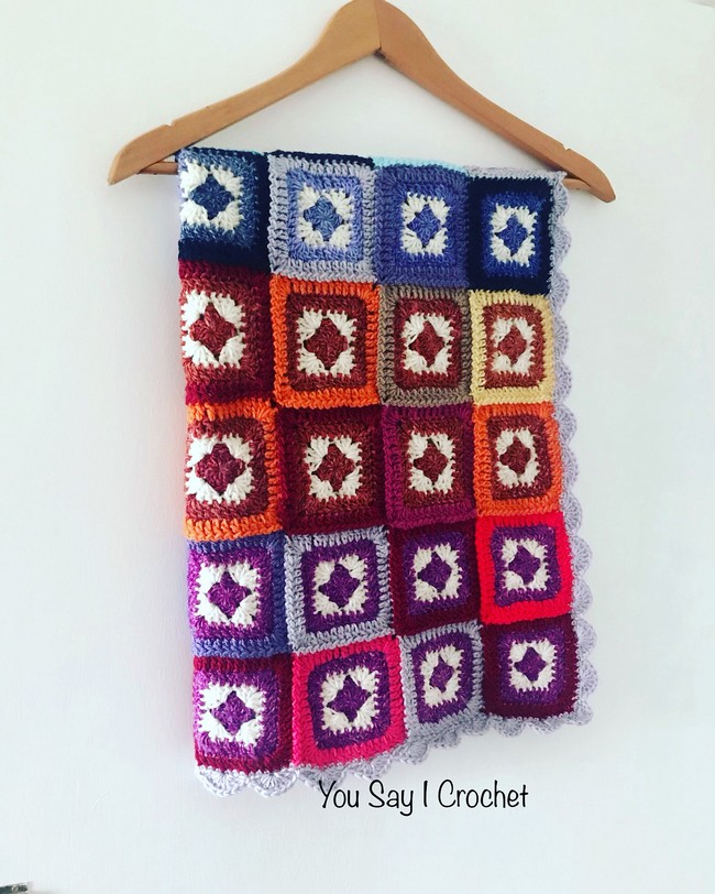 Star Granny Square Blanket