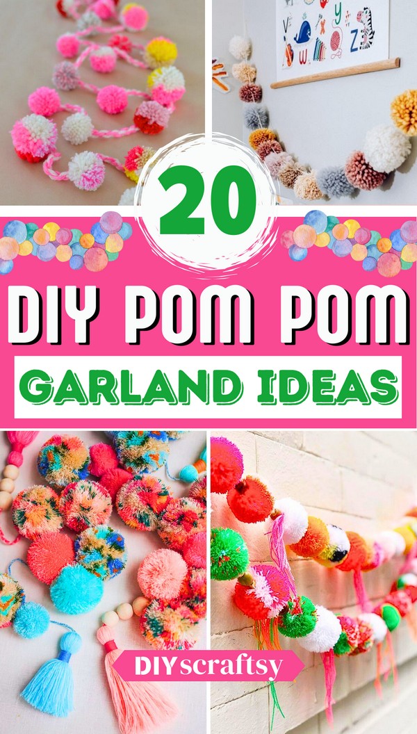 20 DIY Pom Pom Garland Ideas